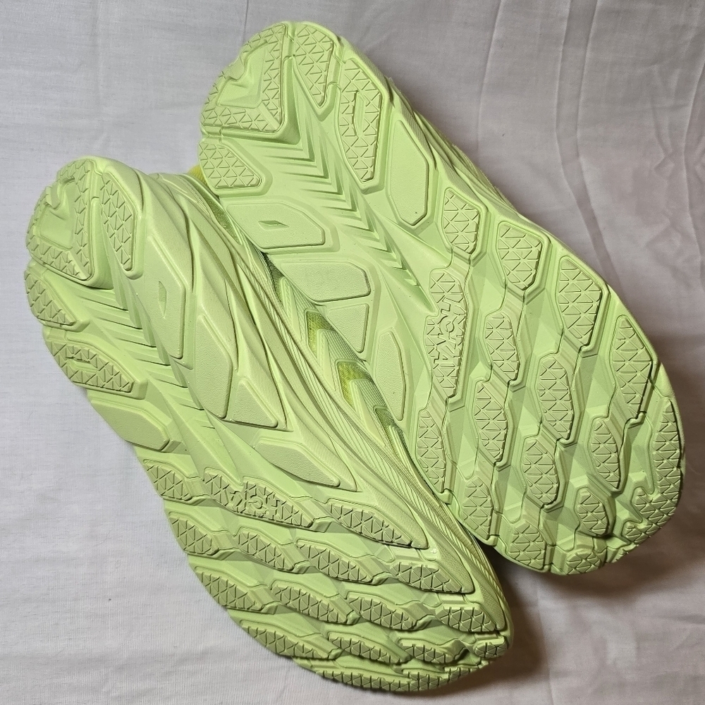 HOKA Project Clifton Butterfly Neon Yellow Evening Primrose Sneakers Running, 8 - Picture 13 of 14
